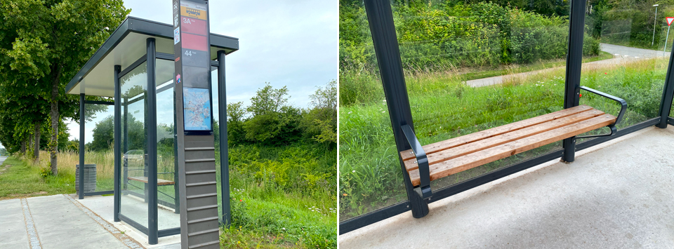 zenzo busstop med baenk