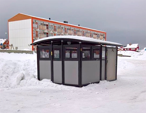 Affaldshuse gør affaldshåndtering nemmere og billigere i Grønland